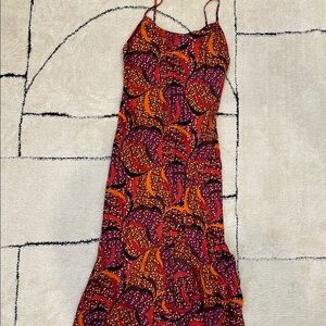 Multicolor Spaghetti Strap Dress